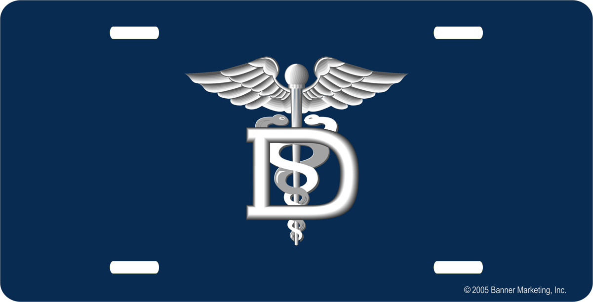 U. S. Navy Dental Technician License Plate