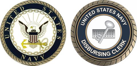 U.S. Navy Disbursing Clerk DK Challenge Coin