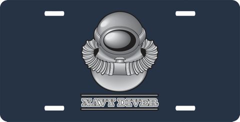 U.S. Navy Diver License Plate