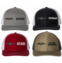 U.S. Navy Dolphin Split Caps Thumbnail Illustration