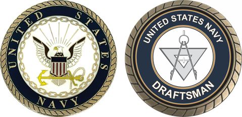 U.S. Navy Draftsman DM Challenge Coin