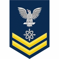 U.S. Navy E-5 Gold Rate Decal Stickers Thumbnail Illustration