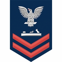 U.S. Navy E-5 Red Rate Decal Stickers Thumbnail Illustration