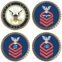 U.S. Navy E-7 Red Rate Challenge Coins Thumbnail Illustration