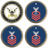 U.S. Navy E-8 Red Rate Challenge Coins Thumbnail Illustration