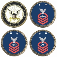 U.S. Navy E-9 Red Rate Challenge Coins Thumbnail Illustration