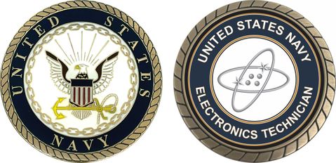 U.S. Navy Electronics Technician ET Challenge Coin