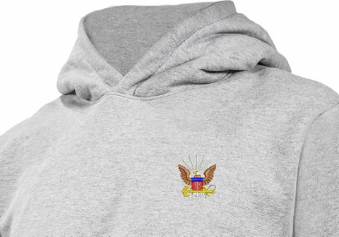 U.S. Navy Emblem Heavy Weight Fleece Hoodie