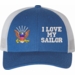 U.S. Navy Emblem I Love My Sailor Women's Split-Cap