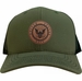 U.S. Navy Emblem Leather Patch Cap (Made in the USA)