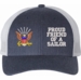 U.S. Navy Emblem Proud Friend of a Sailor Women's Split-Cap