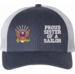 U.S. Navy Emblem Proud Sister of a Sailor Women's Split-Cap