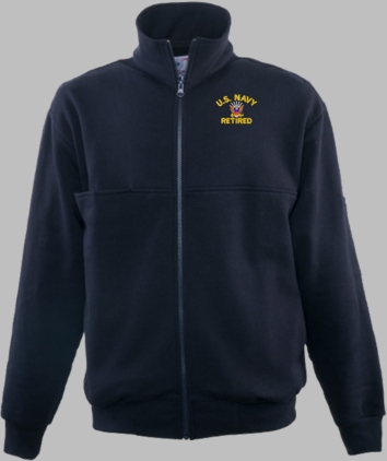 U.S. Navy Retired Full Zip Turtleneck Work Shirt