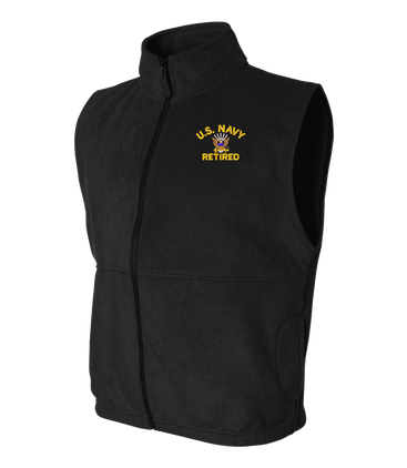 U.S. Navy Retired Full-Zip Fleece Vest
