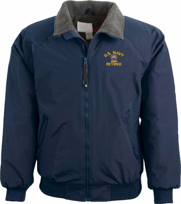 U.S. Navy Emblem Retired X-Large Navy 3-Season Jacket