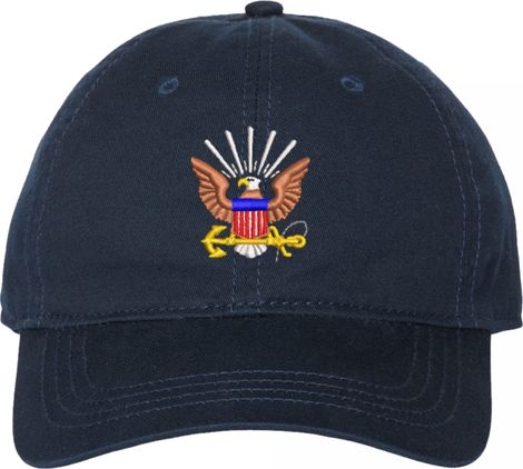 U.S. Navy Emblem Unstructured Dad Cap