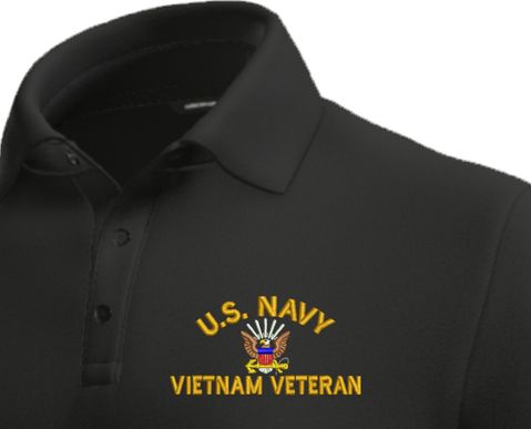 U.S. Navy Vietnam Veteran Moisture Wicking Polo