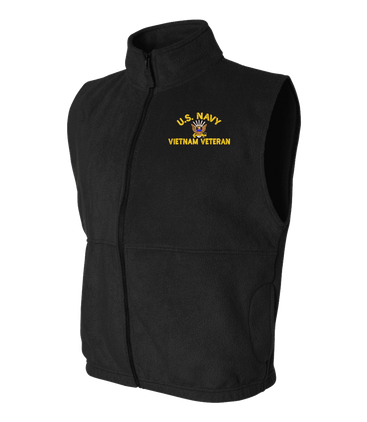 U.S. Navy Vietnam Veteran Full-Zip Fleece Vest