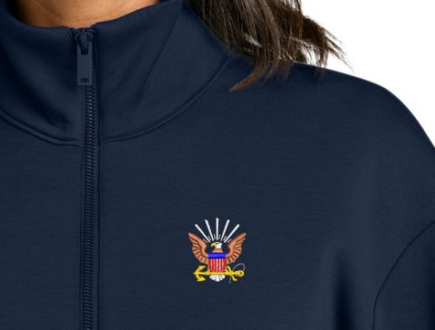 U.S. Navy Emblem Women's Soft Spacer Quarter-Zip