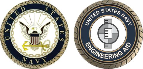 U.S. Navy Engineering Aid EA Challenge Coin