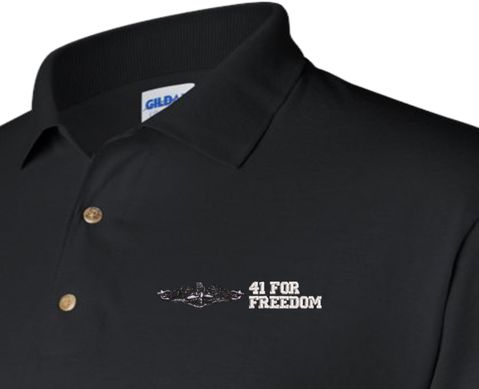 U.S. Navy Enlisted Silver Dolphins 41 For Freedom Polo