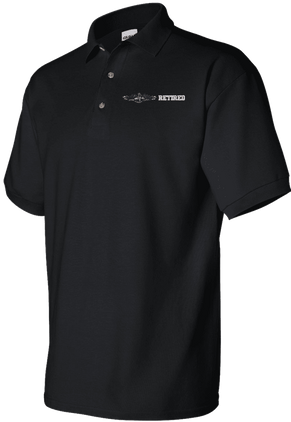 U.S. Navy Enlisted Silver Dolphins Retired Polo