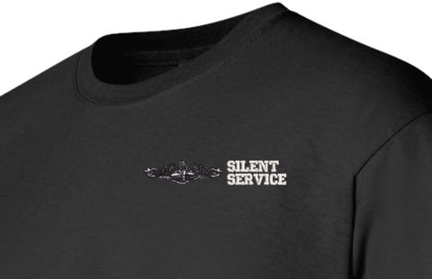 U.S. Navy Enlisted Silver Dolphins Silent Service T-Shirt