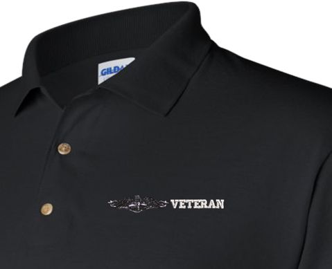 U.S. Navy Enlisted Silver Dolphins Veteran Polo