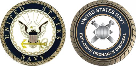 U.S. Navy Explosive Ordnance Disposal EOD Challenge Coin