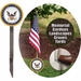 U.S. Navy Flag Holder Grave Marker with 8x12 American Flag