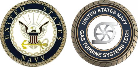 U.S. Navy Gas Turbine Systems Tech GS Challenge Coin