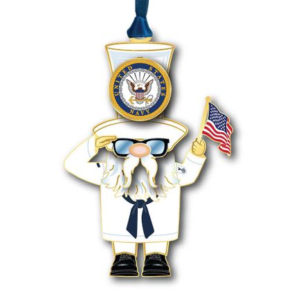 U.S. Navy Gnome Ornament
