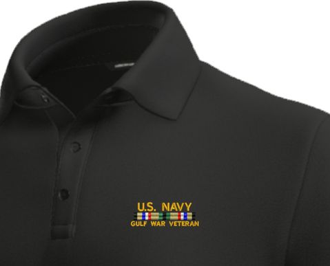 U.S. Navy Gulf War Veteran Moisture Wicking Polo