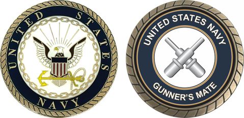 U.S. Navy Gunners Mate GM Challenge Coin