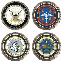 U.S. Navy Hospital Challenge Coins Thumbnail Illustration