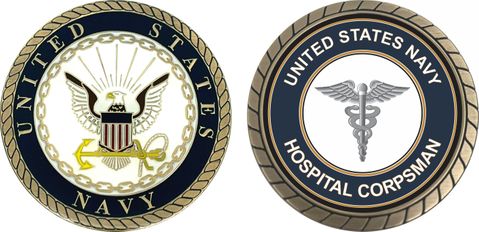 U.S. Navy Hospital Corpsman HM Challenge Coin