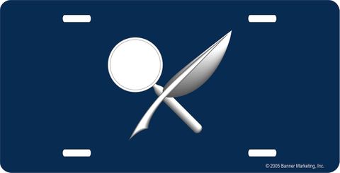 U. S. Navy Intelligence Specialist License Plate