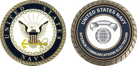 U.S. Navy Interior Communications Electrician IC Challenge Coin