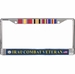 U.S. Navy Iraq Combat Veteran 3-Ribbon Stack License Plate Frame