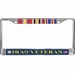 U.S. Navy Iraq Veteran 3-Ribbon Stack License Plate Frame
