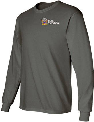 U.S. Navy Iraq Veteran Embroidered Long Sleeve T-Shirt