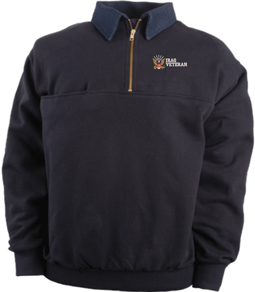 U.S. Navy Iraq Veteran Game Sportswear Firefighters Quarter-Zip Work Shirt