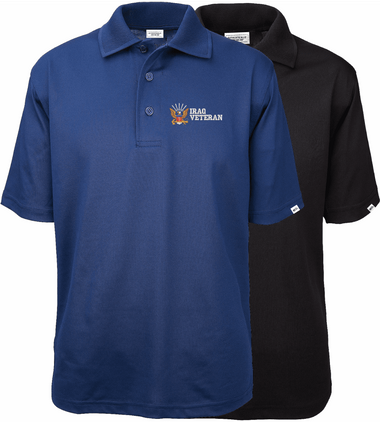 U.S. Navy Iraq Veteran Men's Moisture Wicking Polo