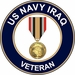 U.S. Navy Iraq Veteran with Medal Decal Sticker