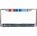 U.S. Navy Korea Combat Veteran 3-Ribbon Stack License Plate Frame