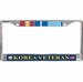 U.S. Navy Korea Veteran 3-Ribbon Stack License Plate Frame