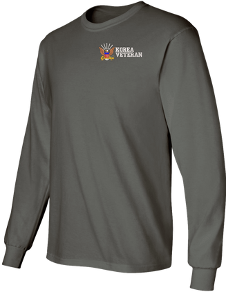 U.S. Navy Korea Veteran Embroidered Long Sleeve T-Shirt
