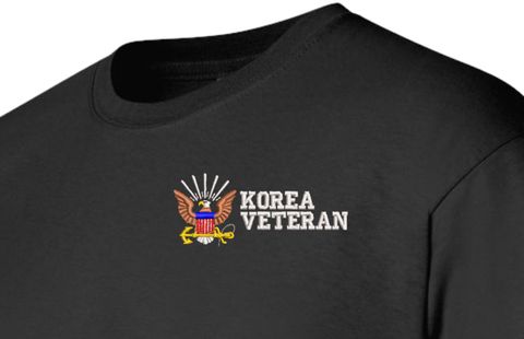 U.S. Navy Korea Veteran Embroidered T-Shirt