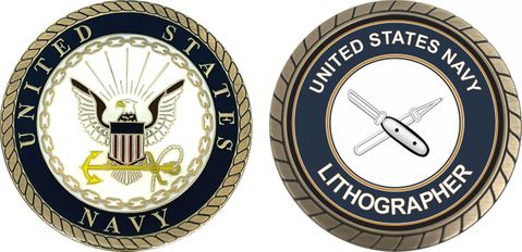 U.S. Navy Lithographer LI Challenge Coin