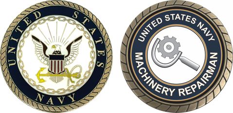 U.S. Navy Machinery Repairman MR Challenge Coin